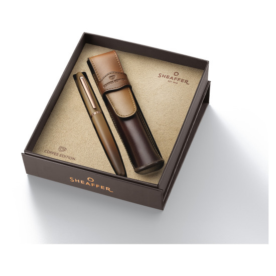 Sheaffer VFM Coffee fountain pen and pouch set